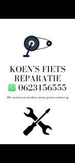 Fietsreparatie / Fietsenmaker, Overige maten, Ophalen, Overige merken, Minder dan 10 versnellingen