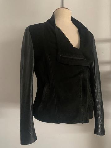 Drykorn leren suede jas jack zwart 3: S/36 - M/38 beschikbaar voor biedingen