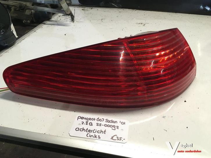 Peugeot 607 Sedan 2.2B 2001 2500092 Achterlicht Links of Rec, Auto-onderdelen, Verlichting, Gebruikt, Ophalen of Verzenden