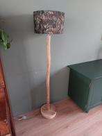 Houten vloerlamp met unieke jungle kap, Ophalen, Hout, 100 tot 150 cm, Landelijk