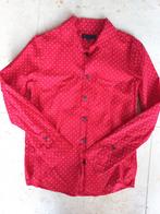 Nette overhemden, feestdagen, rood, wit en blauw Maat 128, Jongen of Meisje, Overhemd of Blouse, Ophalen of Verzenden, Zo goed als nieuw