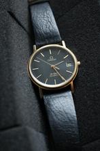 Omega De Ville Quartz Black Dial 192.0056, Ophalen of Verzenden, Gebruikt, Leer, Omega