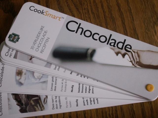 CHOCOLADE recepten waaier Cooksmart 35 chocoladerecepten, Boeken, Kookboeken, Nieuw, Overige gebieden, Ophalen of Verzenden