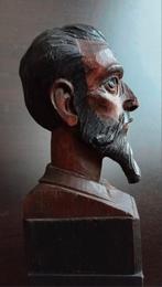 Wood Bust Statue Carving of Don Quixote, Ophalen of Verzenden
