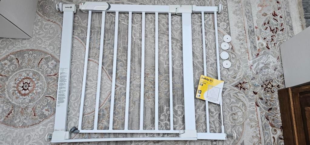 Safety First Flat Step Trakhekje Wit incl. verlengstuk 14 cm, Ophalen, Metaal of IJzer, Minder dan 100 cm, Klemhekje