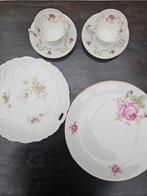 Vintage Porseleinen Servies met Rozenmotief, Antiek en Kunst, Antiek | Servies los, Ophalen of Verzenden