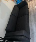 Zwarte 2-zits bank, Ophalen, Gebruikt, 150 tot 200 cm, Tweepersoons