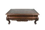 Handgegraveerde Mongoolse tafel, 50 tot 75 cm, Nieuw, 150 tot 200 cm, Klassiek Handgemaakt Gegraveerd