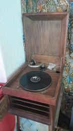 Platenspeler + mooie collectie bakeliet. Goede staat., Ophalen