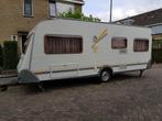 Knaus Südwind 550 TK (6p) met stapelbed, voortent en luifel, Caravans en Kamperen, Rondzit, 7 tot 8 meter, Particulier, 1000 - 1250 kg