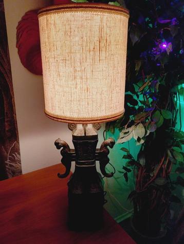 Antieke Chinese bronzen Chinoiserie stijl lamp  beschikbaar voor biedingen