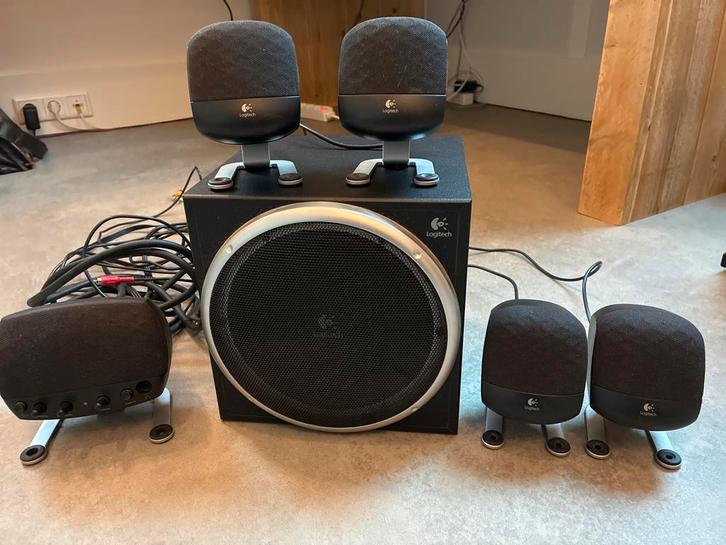 Logitech Z640 5.1 Surround Sound Speakerset, Computers en Software, Pc speakers, Gebruikt, Audiokanaal 5.1, Ophalen of Verzenden