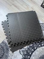 Zachte Schuifmatten 4 stuks - Antraciet 60x60cm, Ophalen, Zo goed als nieuw, Fitnessmat