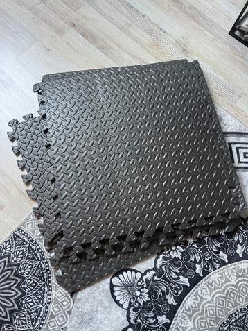 Zachte Schuifmatten 4 stuks - Antraciet 60x60cm beschikbaar voor biedingen