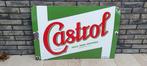 Emaille CASTROL reclame bord, Reclamebord, 8nbekend, Gebruikt, Alsacienne