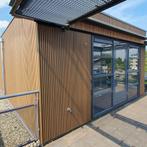 Partij rhombus gevelbekleding Teak / Composiet rabatdelen