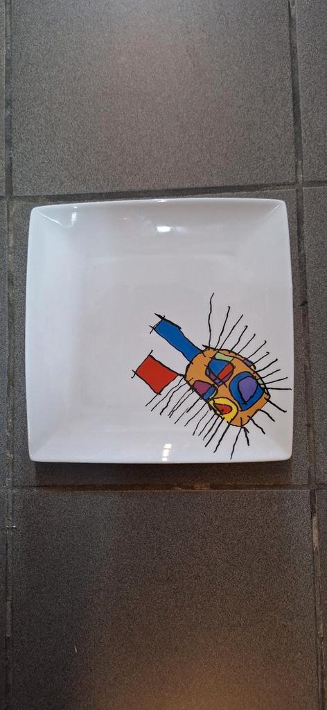 Groot Bord - Young Beast Design - 26 cm, Huis en Inrichting, Keuken | Servies, Gebruikt, Bord(en), Overige stijlen, Ophalen