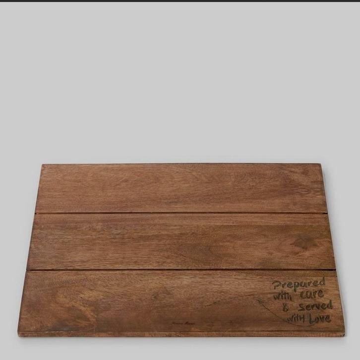 Riviera Maison Houten Porter  Placemats 6x, Huis en Inrichting, Woonaccessoires | Dienbladen, Zo goed als nieuw, Hout, Rechthoekig