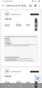 Ticket Little Feat Utrecht vandaag, Tickets en Kaartjes, Eén persoon