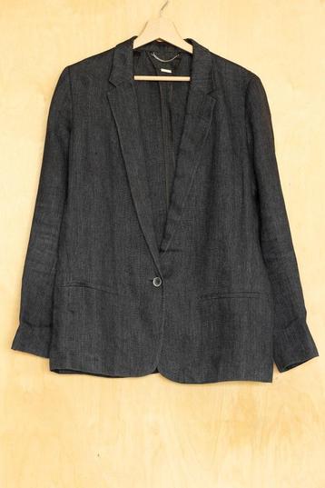 Massimo Dutti grijs 100% linnen jasje, blazer 42 L beschikbaar voor biedingen