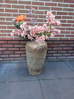 Gouden pot met silka bloemen!, Huis en Inrichting, Woonaccessoires | Kunstplanten en Kunstbloemen, Ophalen of Verzenden, Zo goed als nieuw