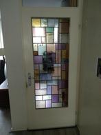 Massieve deur, met antiek mond geblazen glas., Glas, 80 tot 100 cm, Gebruikt, Ophalen
