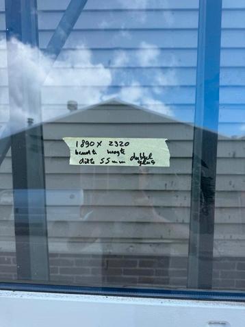 Houten Kozijndeur met Dubbel Glas - 1890x2320mm beschikbaar voor biedingen