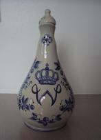 Delfts blauwe karaf Koningin Wilhelmina 1898 -1945 keramiek, Ophalen of Verzenden, Nieuw, Nederland, Servies