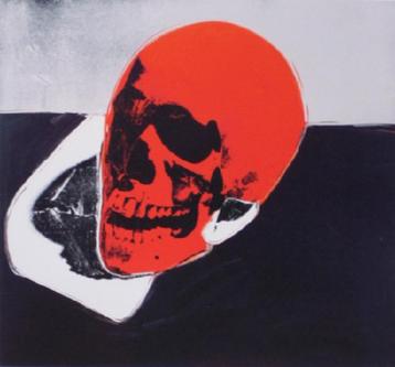 Andy Warhol(1928) Grano Lithografie "Skull Red" Ges Gen CMOA beschikbaar voor biedingen