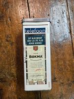 Vintage Bokma Blik - Telefooncelle Design, Verzamelen, Ophalen of Verzenden, Gebruikt, Overige, Overige merken