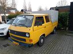 Volkswagen Transporter Pick-up 1.9 1987 vw T3 doka + nog 1, Auto's, Bestelauto's, 4 cilinders, Volkswagen, 1384 kg, Origineel Nederlands