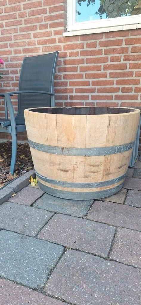 Grote 112 liter eikenhouten bloembakken De Goedkoopste!!, Tuin en Terras, Bloembakken en Plantenbakken, Zo goed als nieuw, Hout