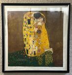 Schitterend schilderij van Klimt "De kus", handgeschilderd, Ophalen of Verzenden