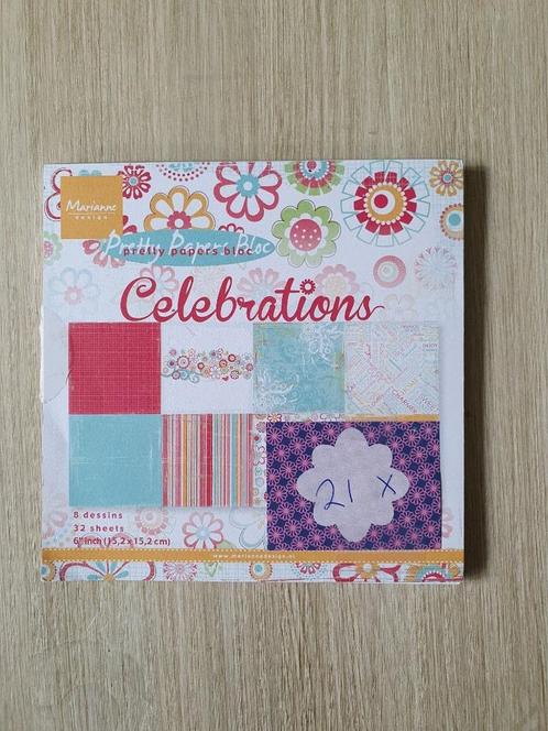 18 x Paper Pad / Papierblok van Marianne Design, Hobby en Vrije tijd, Kaarten | Zelf maken, Zo goed als nieuw, Overige typen, Ophalen of Verzenden