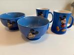 Mokken en schaaltjes Mickey Mouse, Ophalen, Mickey Mouse, Zo goed als nieuw, Servies