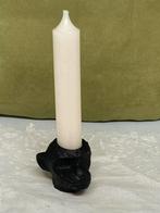 Kaarsenstandaard apenkopje (020223), Overige materialen, Zwart, Ophalen of Verzenden, Zo goed als nieuw