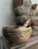 Klankschaal tibet met aanstrijkhout oosters singing bowl, Antiek en Kunst, Ophalen of Verzenden