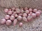 32 LUXE ROZE KERSTBALLEN PLASTIC NU ALLES 15EURO., Diversen, Ophalen of Verzenden