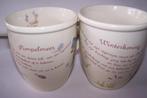 2 Vivara Winterkonig en Pimpelmees mok. Hoogte 10 cm., Ophalen of Verzenden, Zo goed als nieuw, Overige stijlen, Kop(pen) en/of Schotel(s)