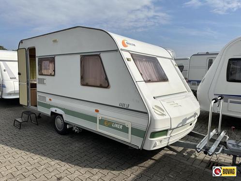 Delta Euroliner 4400 LB 2001 Mover/Tent/Vast bed, Caravans en Kamperen, Caravans, Bedrijf, tot en met 3, 750 - 1000 kg, Treinzit