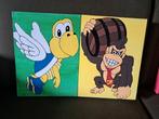 Super Mario Canvas Schilderijen - Handgemaakt, Hobby en Vrije tijd, Schilderen, Ophalen, Gebruikt, Doek