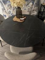 Eettafel marble, Huis en Inrichting, Tafels | Eettafels, Ophalen, Rond, Zo goed als nieuw, Vier personen