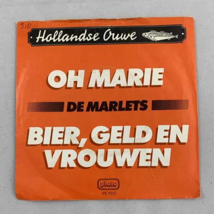 De Marlets oh marie bier geld vrouwen single 1981, Cd's en Dvd's, Vinyl Singles, Zo goed als nieuw, Nederlandstalig, Verzenden