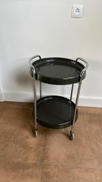 Vintage kunststof drankwagentje trolley, Ophalen, Rond, Zo goed als nieuw, 60 cm of meer