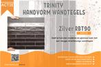 Zilveren Handvorm Wandtegels | Va. €40 /m² | Meerdere Maten, Nieuw, Wandtegels, Keramiek, Ophalen of Verzenden