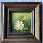 Bloemenschilderij - Roos, gesigneerd, Antiek en Kunst, Kunst | Schilderijen | Klassiek, Ophalen of Verzenden