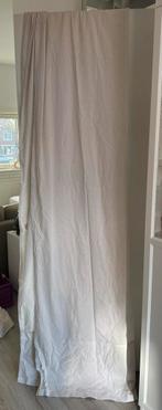 2x Linnen gordijn 260x145, Huis en Inrichting, Ophalen, Gebruikt, 200 cm of meer, Beige