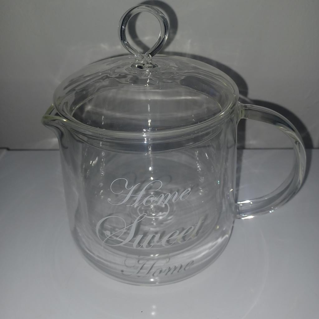 Home sweet home Theekan 14cmx20cm, Ophalen, Nieuw