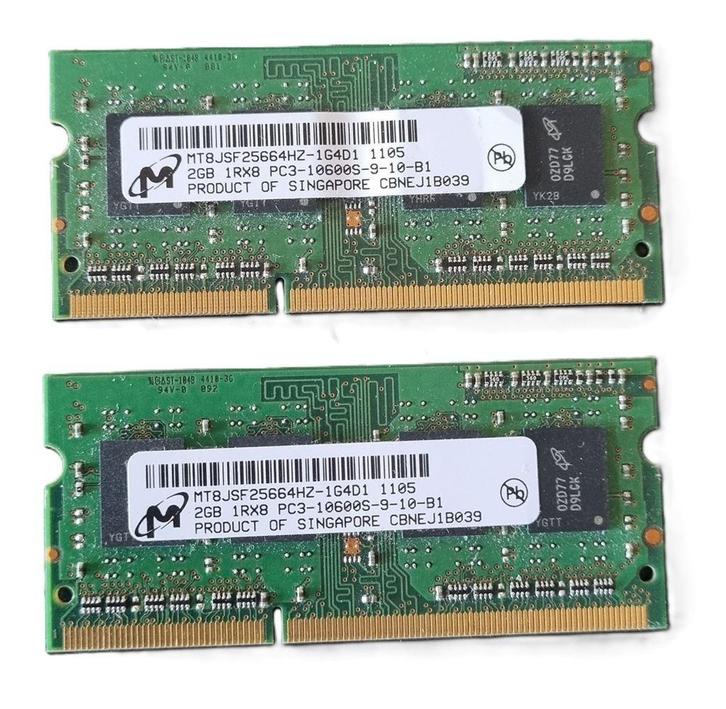 Geheugen 2 GB DDR3 Micron MT8JSF25664HZ-1G4D1 Notitieboek, w, Computers en Software, RAM geheugen, Zo goed als nieuw, Desktop