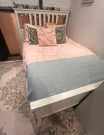 Hemnes bed 140x200 Ikea, Ophalen, Gebruikt, Wit, Tweepersoons